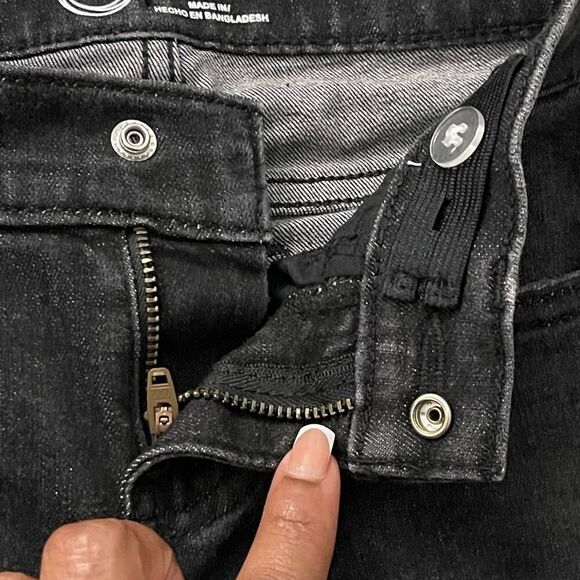 Wonder Nation Boys Black Slim Fit Rip & Repair Distressed Denim Jeans Size 5 - Picture 9 of 12